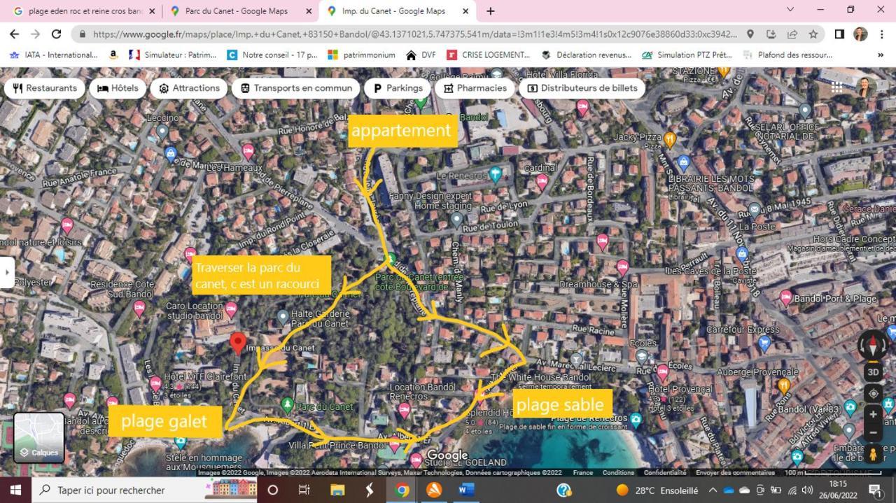 T2 30 M2 Avec Jardin Proche Des Plages Bandol Zewnętrze zdjęcie